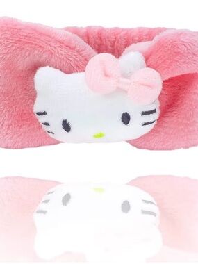 Hello Kitty Pink Plush Bow Headband